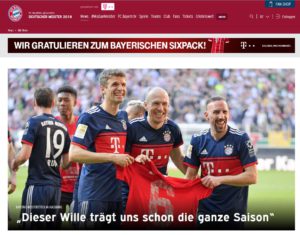 FC Bayern München Deutscher Meister 2018